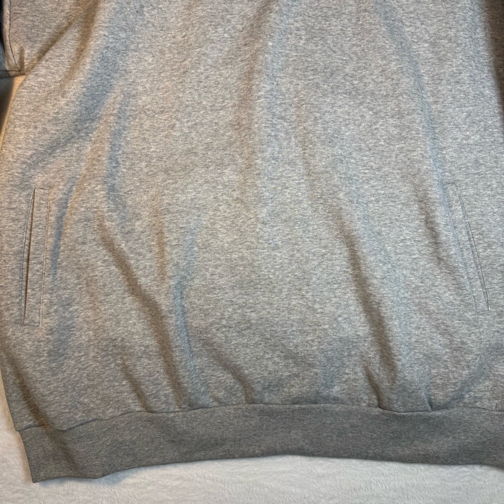 adidas Sweater Women’s 2XL Gray Essentials Comfort Elongated 1/4 Zip GD2590 - Picture 5 of 10